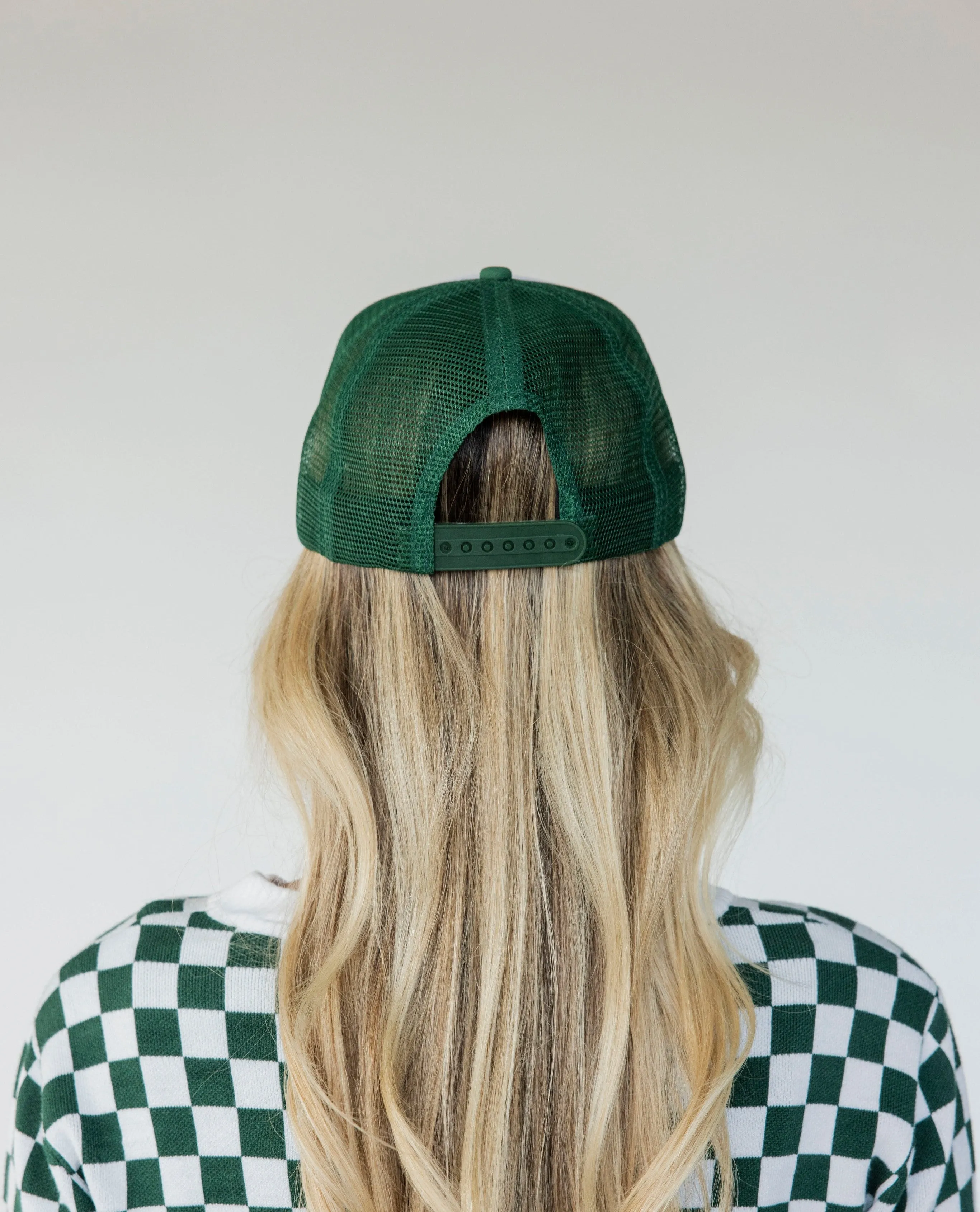 Golfing Optional Hat - White/Green