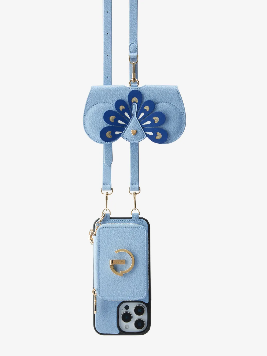 Leather Sunglasses Case Suncover in Blue