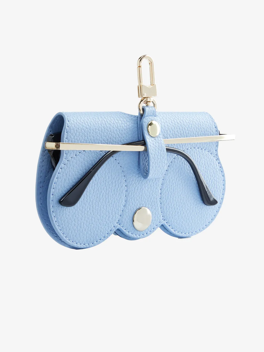 Leather Sunglasses Case Suncover in Blue
