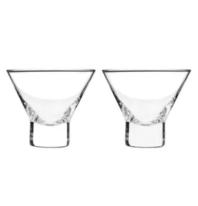 Raye Crystal Heavy Base Martini Glasses (Set of 2)