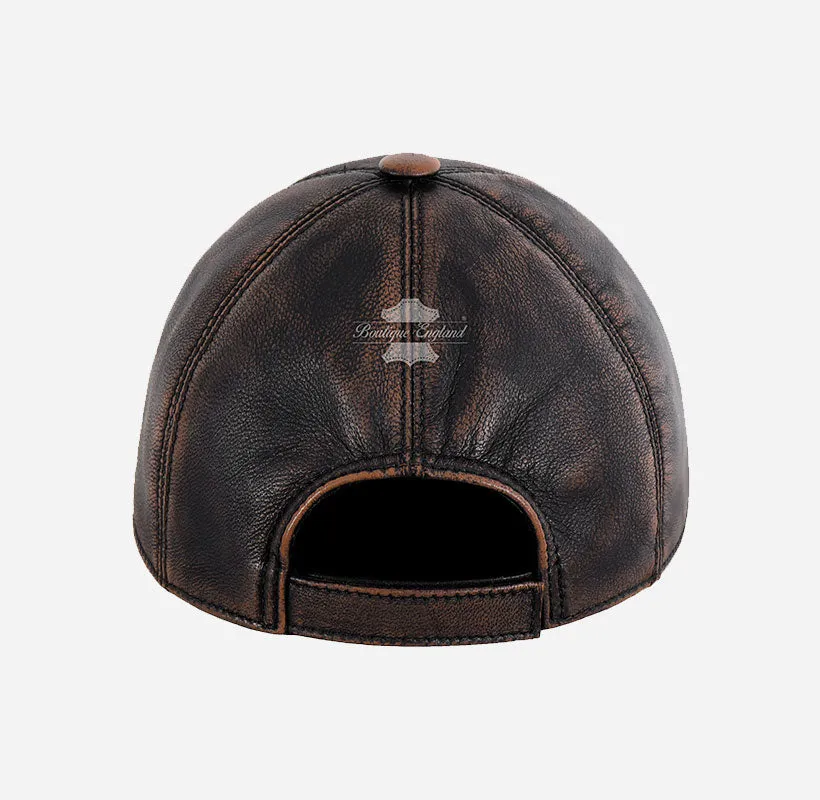 USA Baseball Cap American Flag Hat | Embroidered Leather Golf Cap